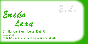 eniko lexa business card